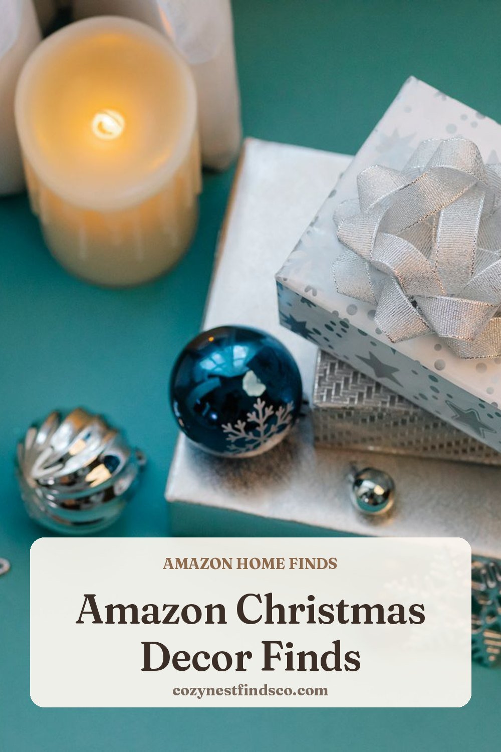 Amazon Christmas Decor Finds: pin image for Pinterest