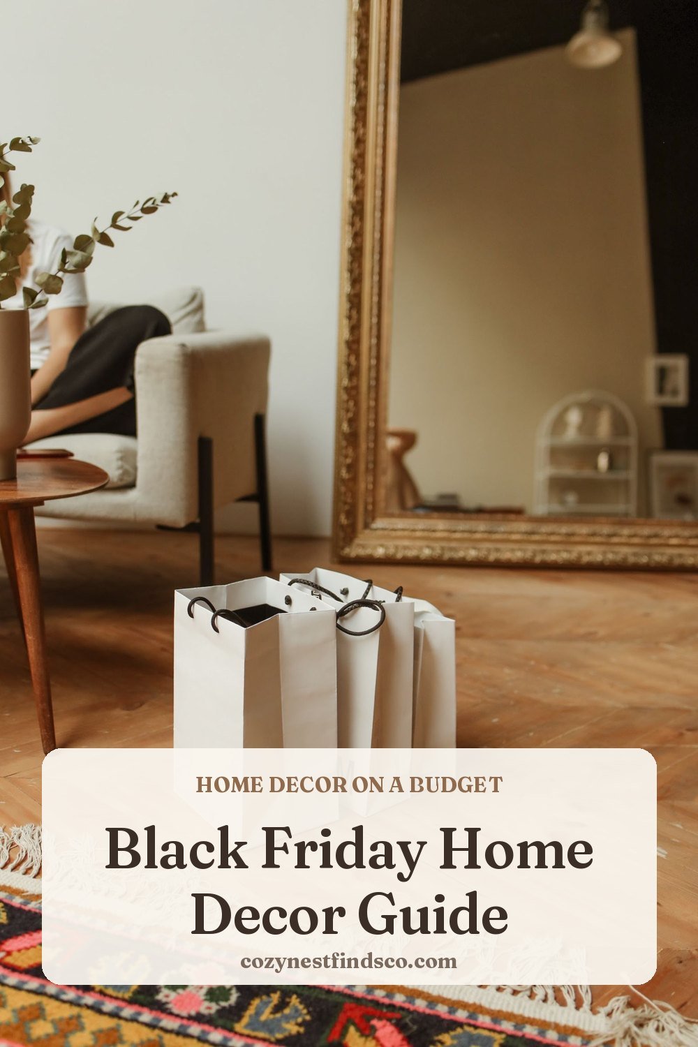 Black Friday Home Decor Guide: pin image for Pinterest