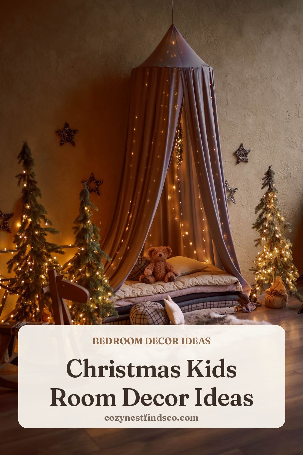 Christmas Kids Room Decor Ideas: pin image for Pinterest