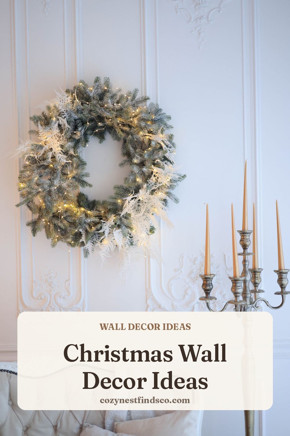 Christmas Wall Decor Ideas: pin image for Pinterest