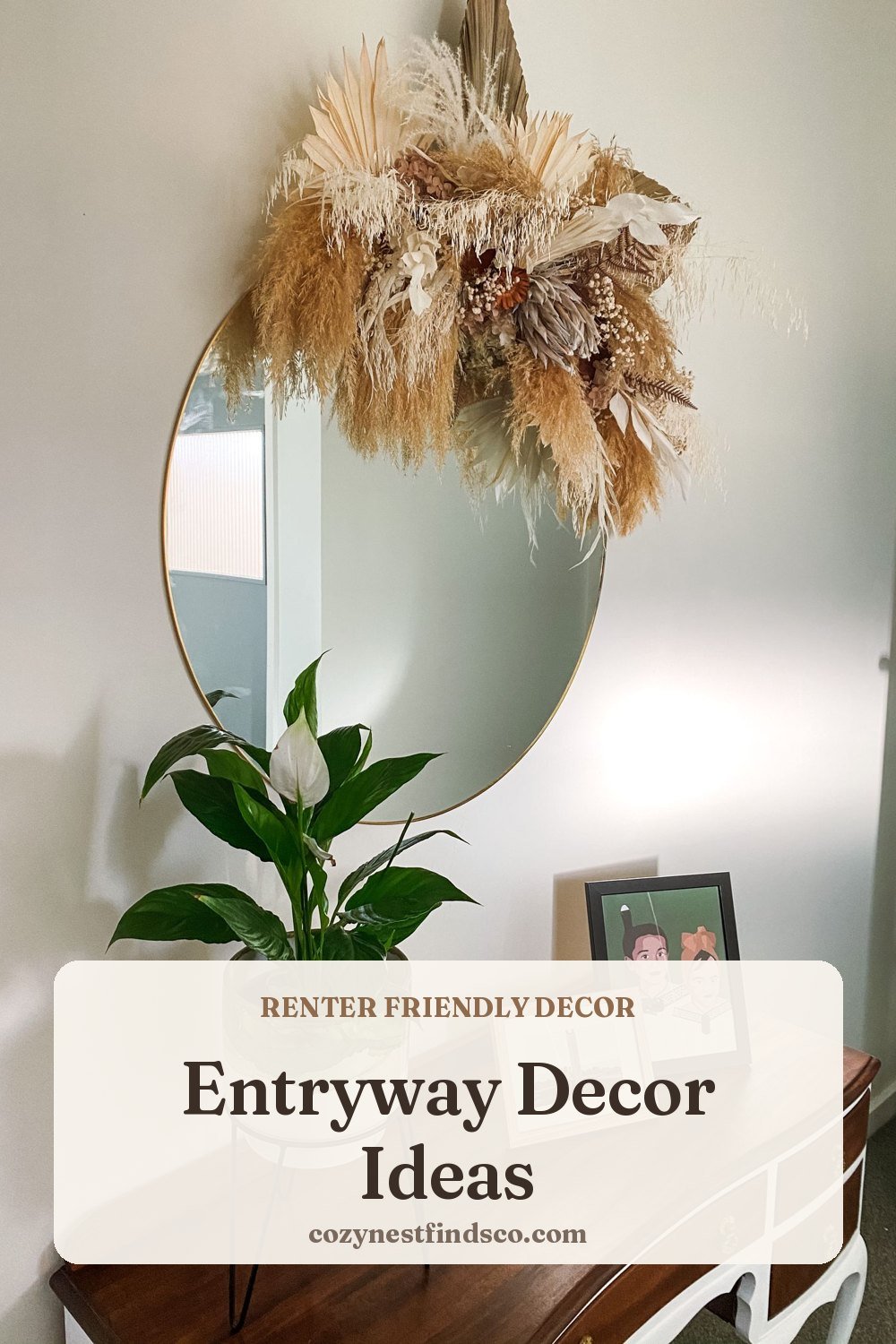 Entryway Decor Ideas: pin image for Pinterest