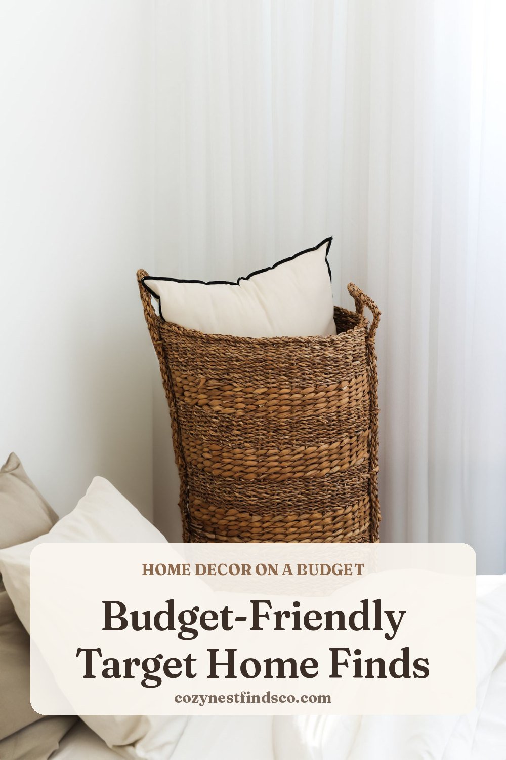 Budget-Friendly Target Home Finds: pin image for Pinterest